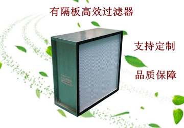 過(guò)濾器，高效過(guò)濾器，有隔板高效過(guò)濾器